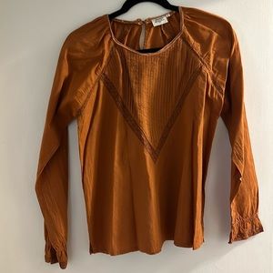 Hartford Blouse burnt orange size 2